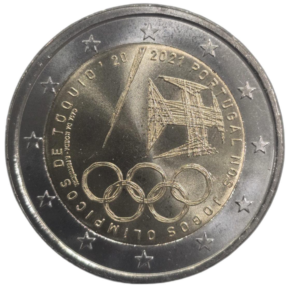 2 euros conmemorativa Participación portuguesa en los Juegos Olímpicos
